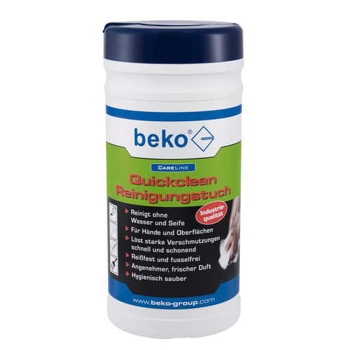 beko CareLine Quickclean Reinigungstuch 100 Stück/Box-4036421299576-MM Farben