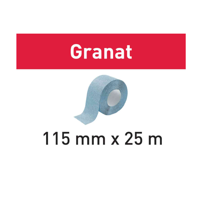Festool Schleifrolle Granat 115mm x 25m P60 GR-Schleifpapier-4014549253946-MM Farben