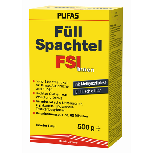 Pufas Füllspachtel Innen 1kg / 2kg / 5kg-MM Farben