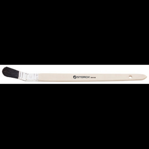 Storch Plattpinsel 25mm gebogen Schwarze Borsten Holzstiel-4001941055131-MM Farben