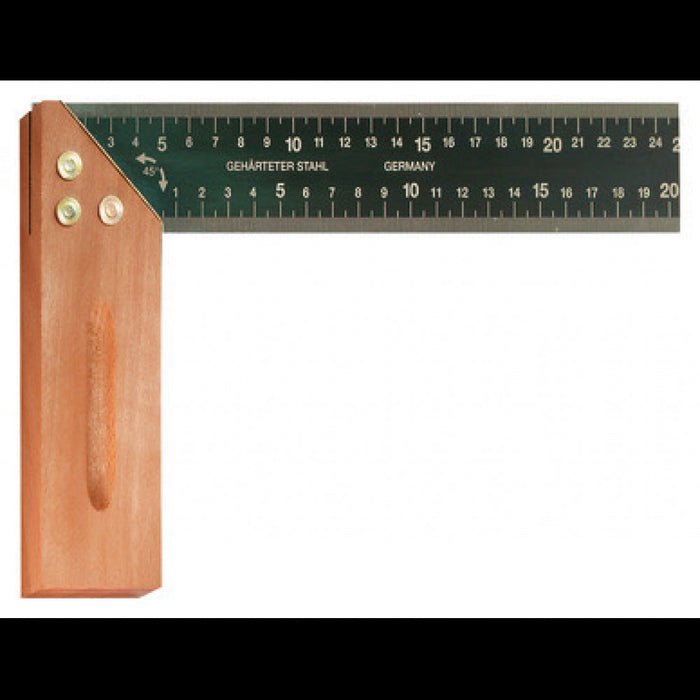 Storch Schreinerwinkel 25cm Mit Messingbeschlag und Masseinteilung-4001941040090-MM Farben